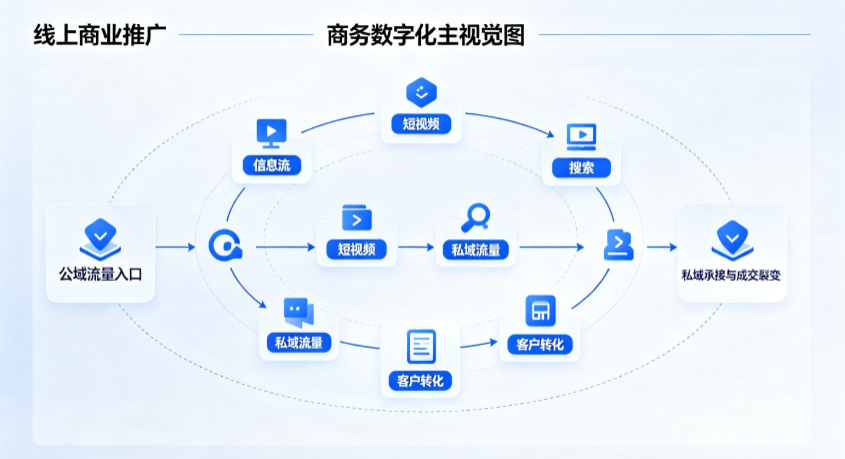 株洲线上商业推广怎么做？全域流量闭环搭建与低成本转化实战指南